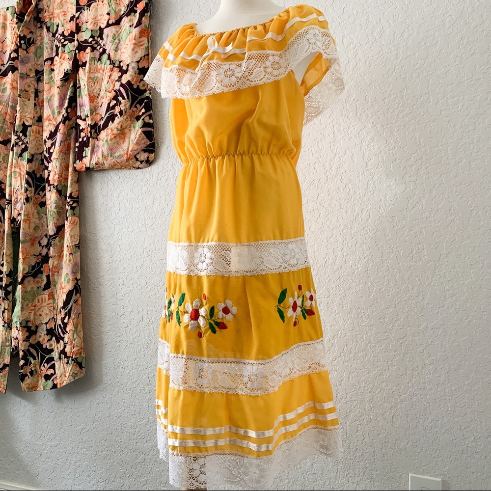 Vintage Off Shoulder Dress